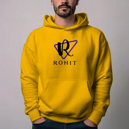 Trigonal Name Customized Unisex Printed Hoodie with Pockets