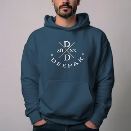 My Name My Style Customized Unisex Printed Hoodie with Pockets