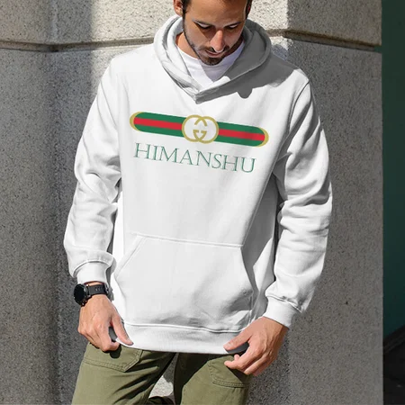 Premium Name Customized Unisex Printed Hoodie with Pockets