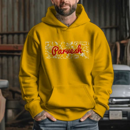 Flowers Customized Unisex Printed Hoodie with Pockets