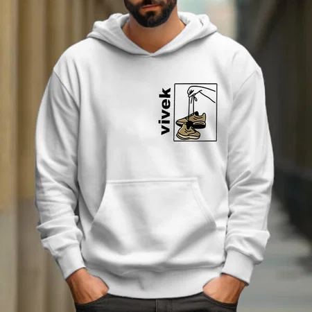 Drop Name Customized Unisex Printed Hoodie with Pockets