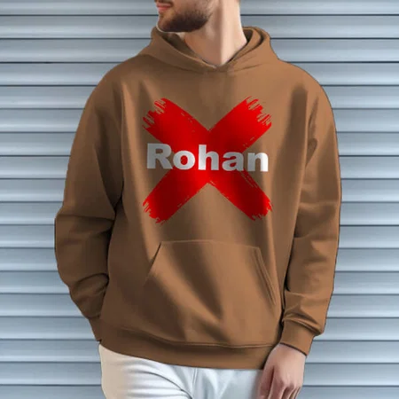 Danger Customized Unisex Printed Hoodie with Pockets