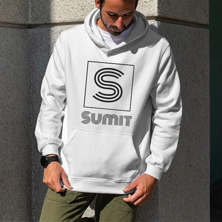 Monogram Customized Unisex Printed Hoodie with Pockets