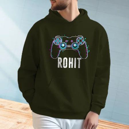 Gamer Customized Unisex Printed Hoodie with Pockets