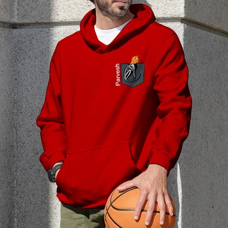 X-Ray Pocket Customized Unisex Printed Hoodie with Pockets