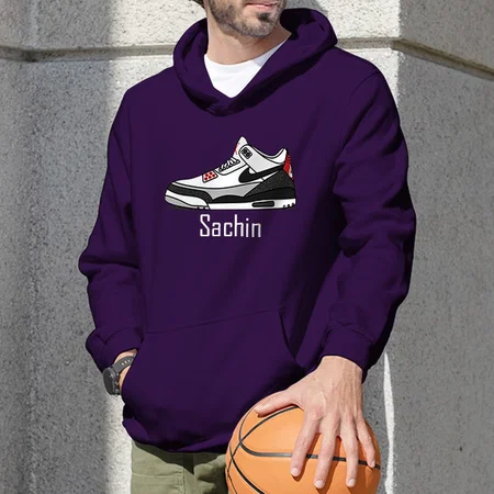 Cool Sneakers Customized Unisex Printed Hoodie with Pockets