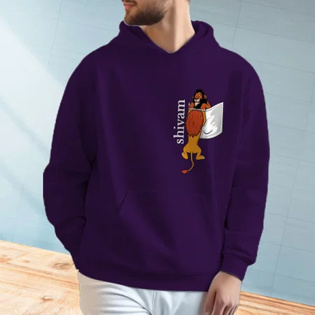 Hang in There Customized Unisex Printed Hoodie with Pockets