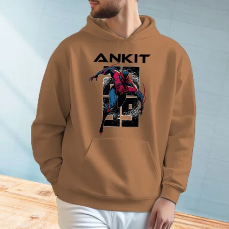 Fast Superhero Customized Unisex Printed Hoodie with Pockets