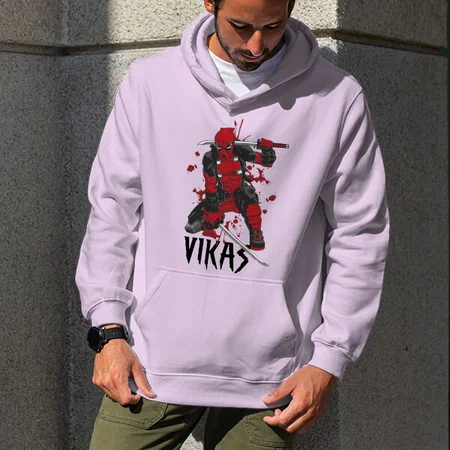 Cutting Edge Superhero Customized Unisex Printed Hoodie with Pockets