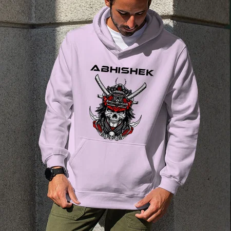Warrior Customized Unisex Printed Hoodie with Pockets