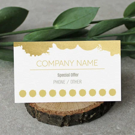 Special Offers Customized Rectangle Loyalty Cards - Set of 100 Cards