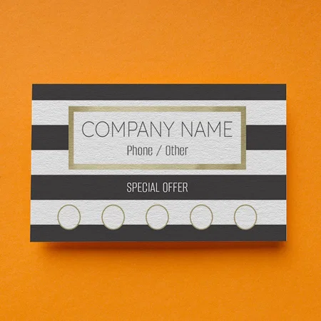 Journalism & Media Customized Rectangle Loyalty Cards - Set of 100 Cards