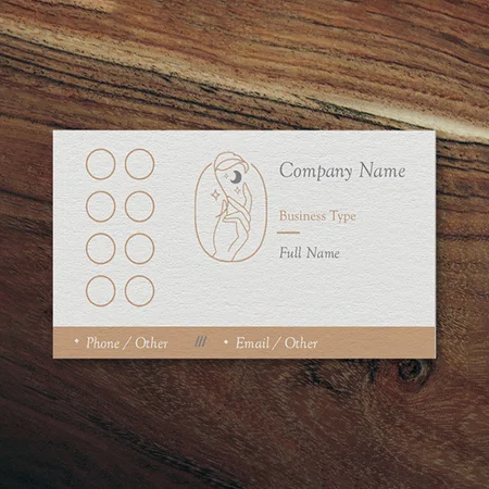 Nail Salon Customized Rectangle Loyalty Cards - Set of 100 Cards