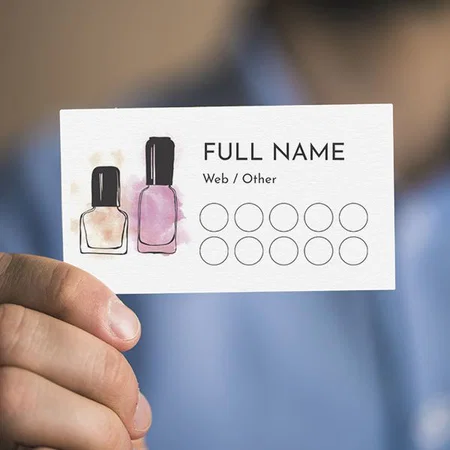 Mani Padi Services Customized Rectangle Loyalty Cards - Set of 100 Cards