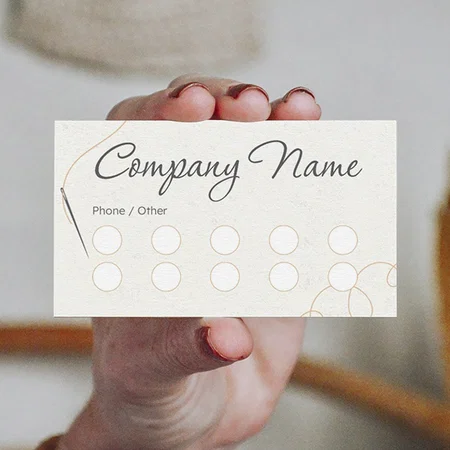 Tailoring Services Customized Rectangle Loyalty Cards - Set of 100 Cards