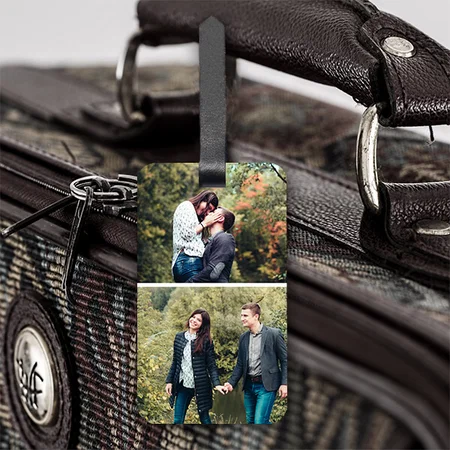 Modern Photo Design Customized Vertical Bag Luggage Tag