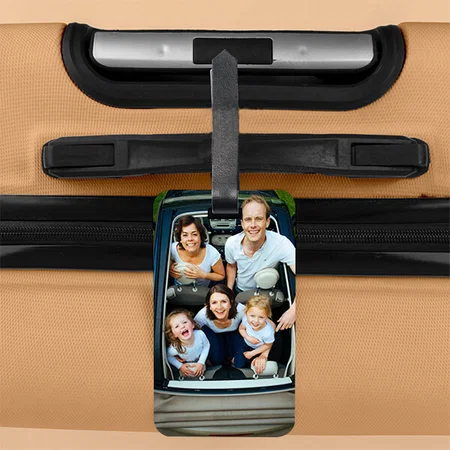 Modern Photo Design Customized Vertical Bag Luggage Tag