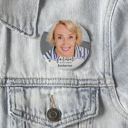 Modern Photo Design Customized Photo Printed Button Badge