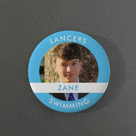 Sport Player Modern Photo Customized Photo Printed Button Badge