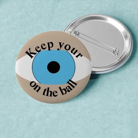 Eye Design Customized Photo Printed Button Badge
