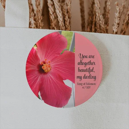 Modern Photo And Text Design Customized Photo Printed Button Badge
