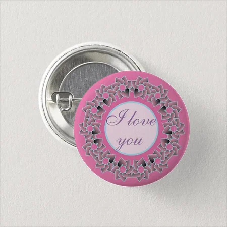 Sweet Gifts and Favors Floral Design Customized Photo Printed Button Badge