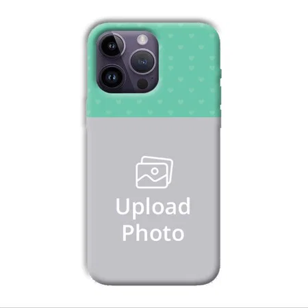 Green Hearts Customized Printed Back Case for Apple iPhone 14 Pro Max