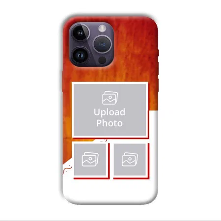 Red White Background Customized Printed Back Case for Apple iPhone 14 Pro Max
