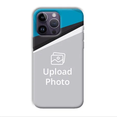 Blue Black Customized Printed Back Case for Apple iPhone 14 Pro Max