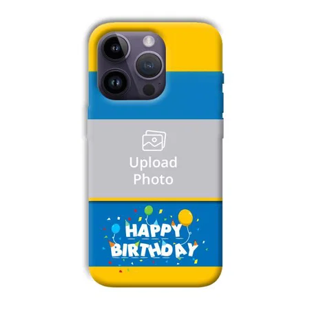 Happy Birthday Customized Printed Back Case for Apple iPhone 14 Pro