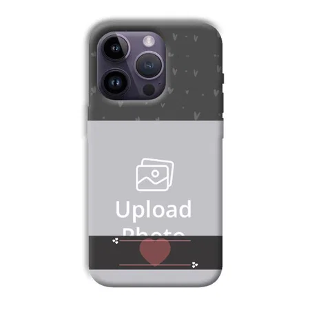 Dark Grey Customized Printed Back Case for Apple iPhone 14 Pro