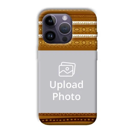 Brown Lines Customized Printed Back Case for Apple iPhone 14 Pro