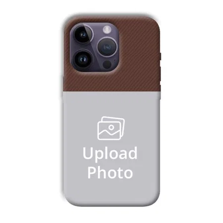 Brown Customized Printed Back Case for Apple iPhone 14 Pro