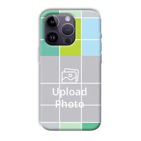 Grid Customized Printed Back Case for Apple iPhone 14 Pro
