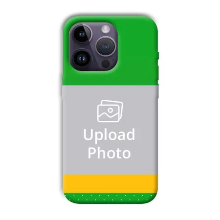 Green Yellow Customized Printed Back Case for Apple iPhone 14 Pro