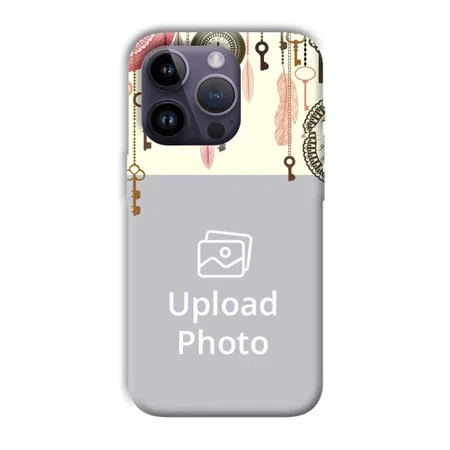 Clocks & Keys Customized Printed Back Case for Apple iPhone 14 Pro