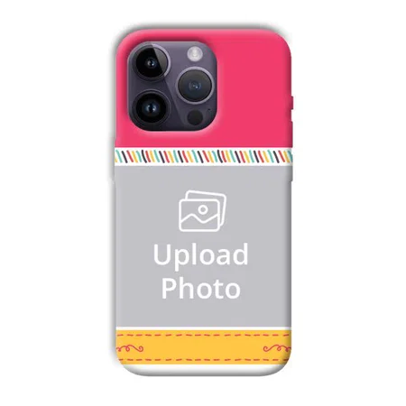 Pink Yellow Customized Printed Back Case for Apple iPhone 14 Pro