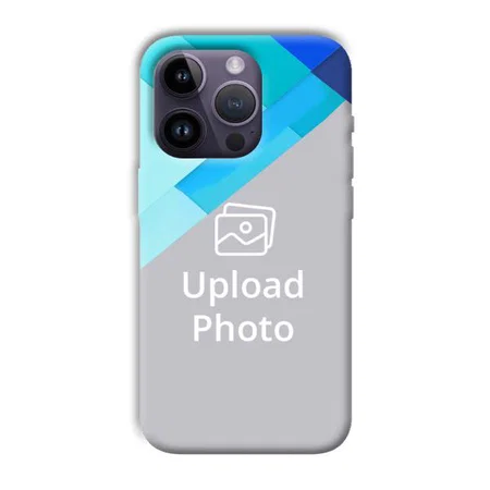 Bluish Patterns Customized Printed Back Case for Apple iPhone 14 Pro