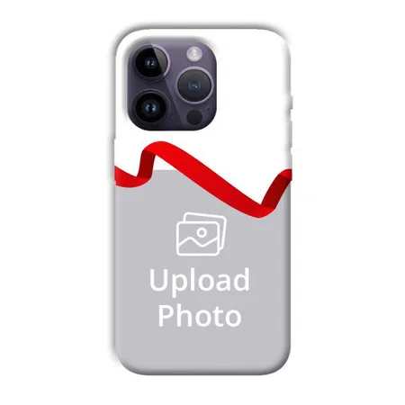 Red Ribbon Customized Printed Back Case for Apple iPhone 14 Pro