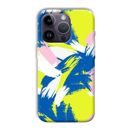 Blue White Pattern Customized Printed Back Case for Apple iPhone 14 Pro