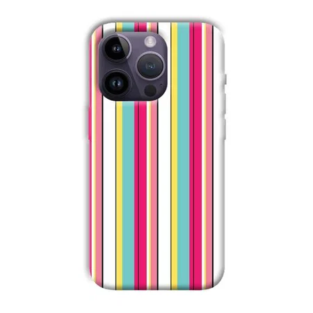 Lines Pattern Customized Printed Back Case for Apple iPhone 14 Pro