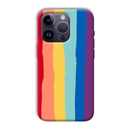 Vertical Paint Customized Printed Back Case for Apple iPhone 14 Pro