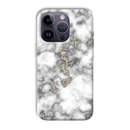 Grey White Design Customized Printed Back Case for Apple iPhone 14 Pro