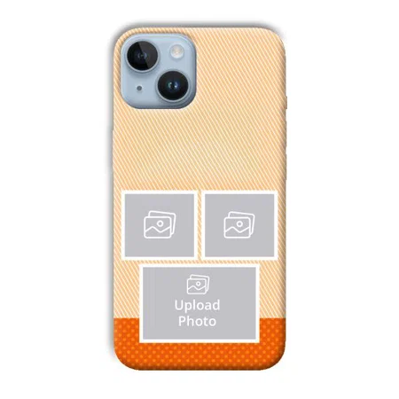 Orange Background Customized Printed Back Case for Apple iPhone 14