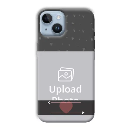 Dark Grey Customized Printed Back Case for Apple iPhone 14