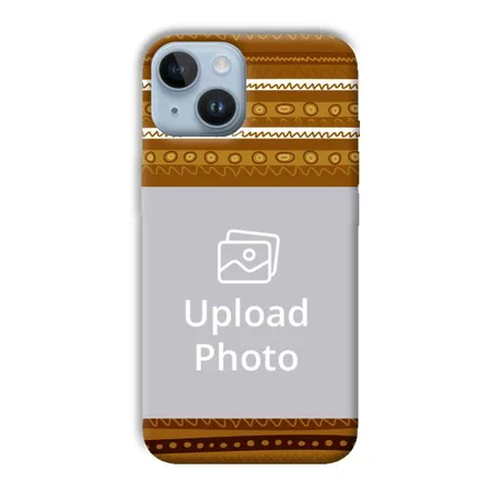 Brown Lines Customized Printed Back Case for Apple iPhone 14