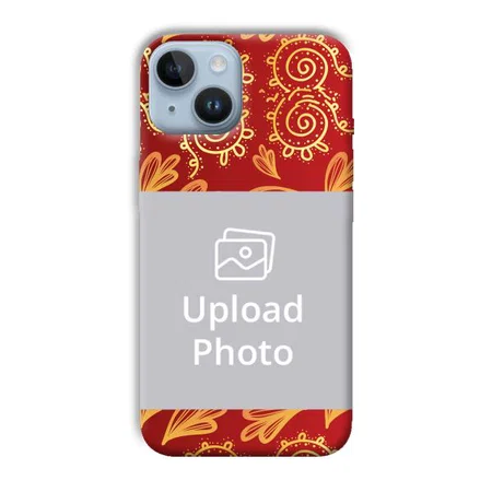 Red Design Customized Printed Back Case for Apple iPhone 14