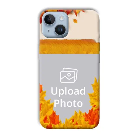 Maple Leaves Customized Printed Back Case for Apple iPhone 14
