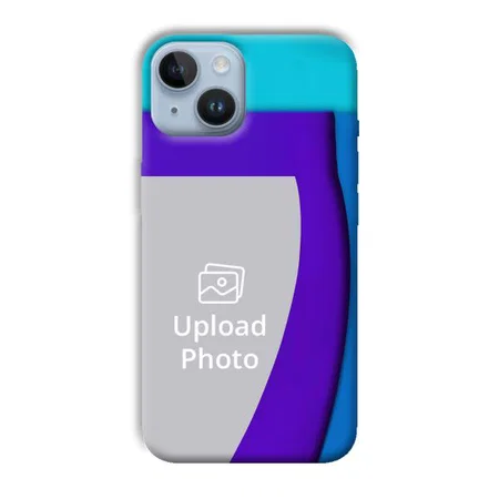 Blue Waves Customized Printed Back Case for Apple iPhone 14