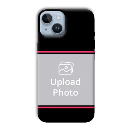 Pink Lines Customized Printed Back Case for Apple iPhone 14